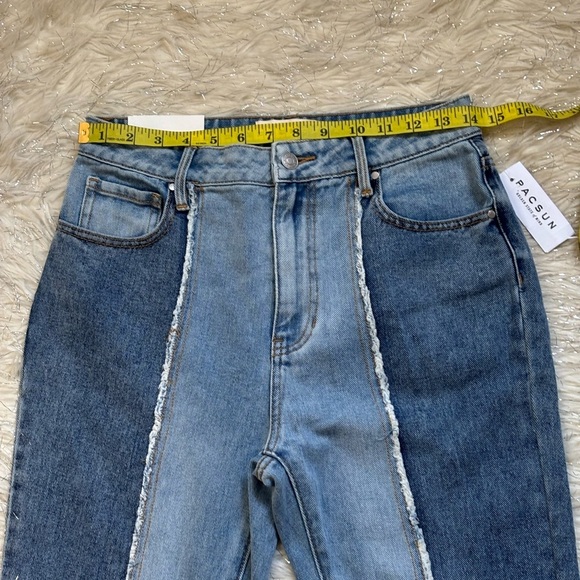 PacSun Two Panel Contrast Blue MOM Jeans Size 26 - Picture 16 of 16
